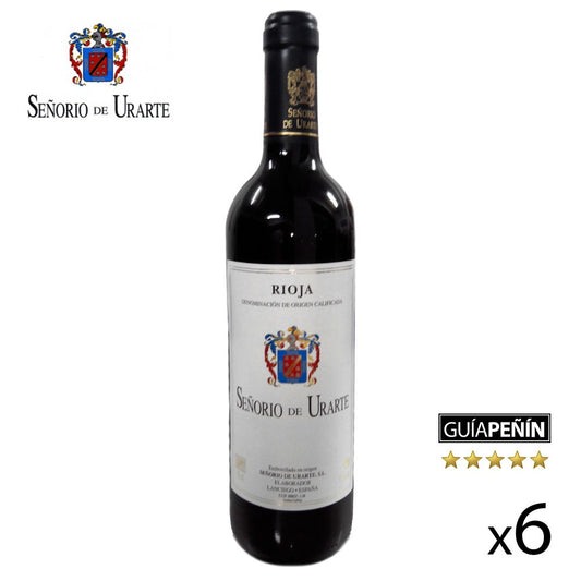 Vino Tinto Joven Señorío de Urarte" D.O. Rioja - 6 Botellas"